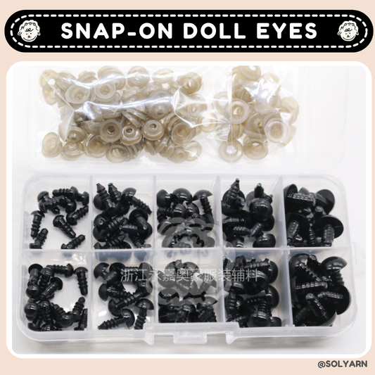 Plastic Safety Eyes for Dolls & Amigurumi