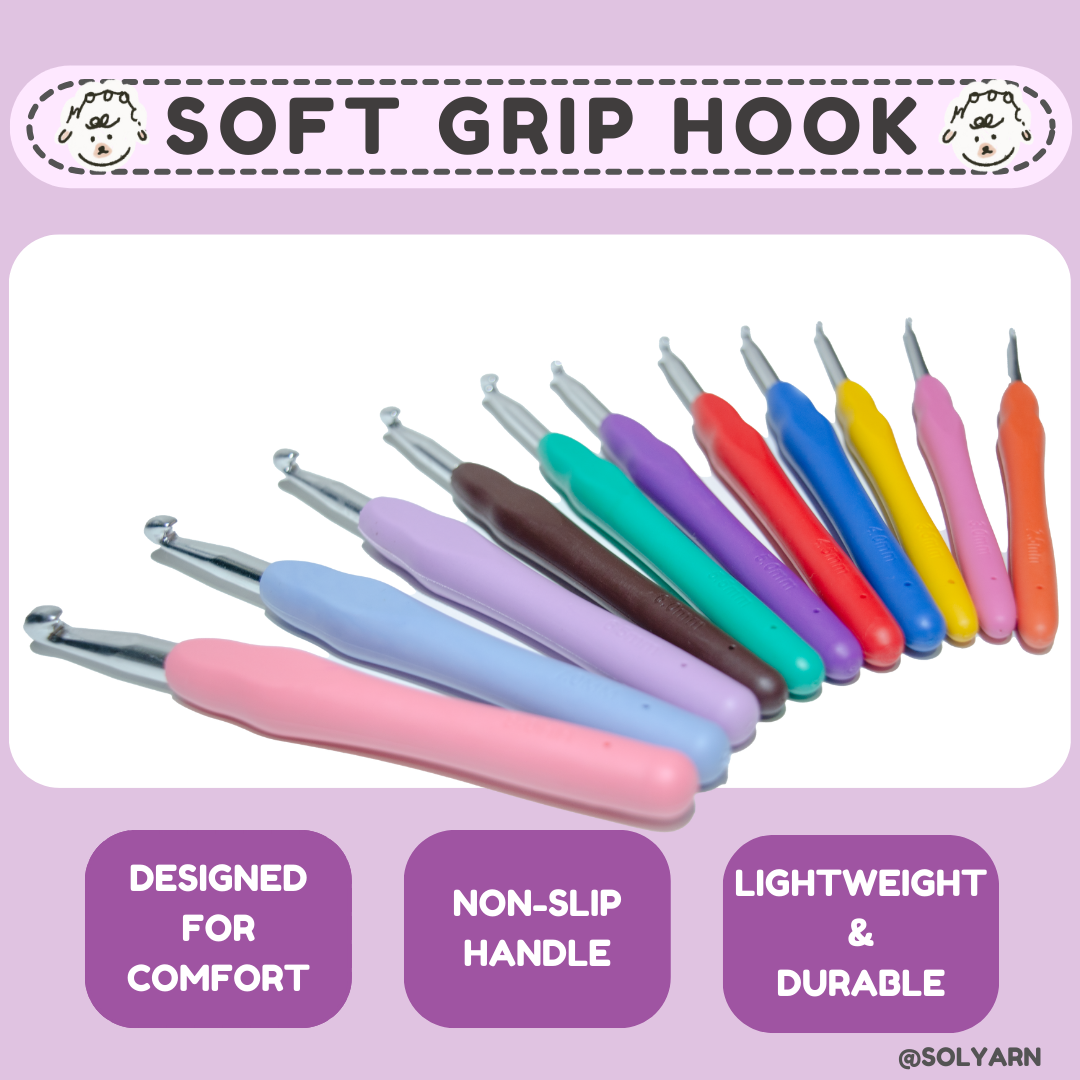 Soft Grip Crochet Hooks – Comfortable & Easy to Use!