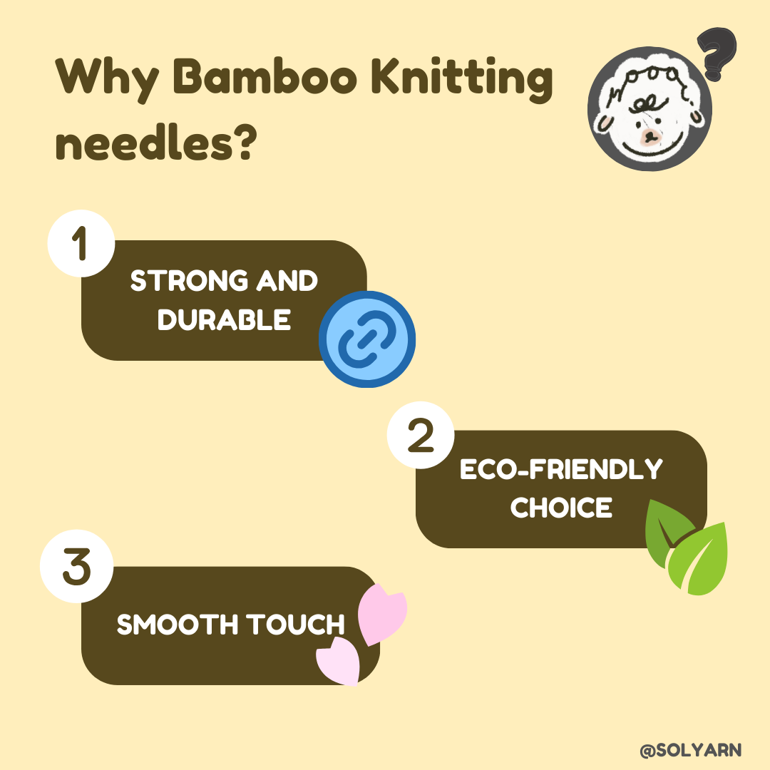 Bamboo Knitting Needles – Smooth & Lightweight!